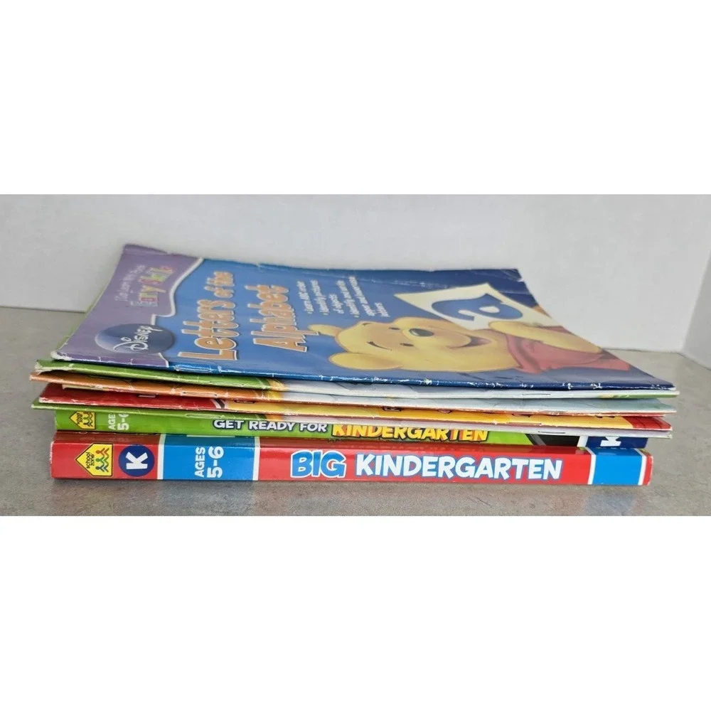 Collection of Educational Workbooks Pre-K to Grade 2 Reading Math Shapes 8 Books
